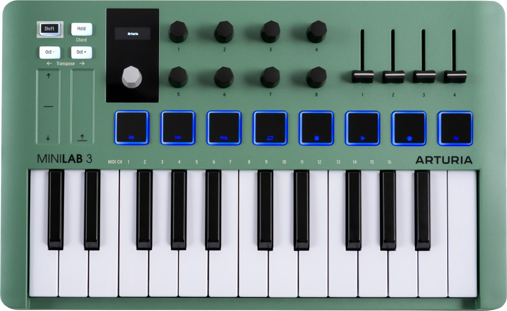 Køb Arturia MiniLab 3 Midi Keyboard - Mint - Pris 719.00 kr.