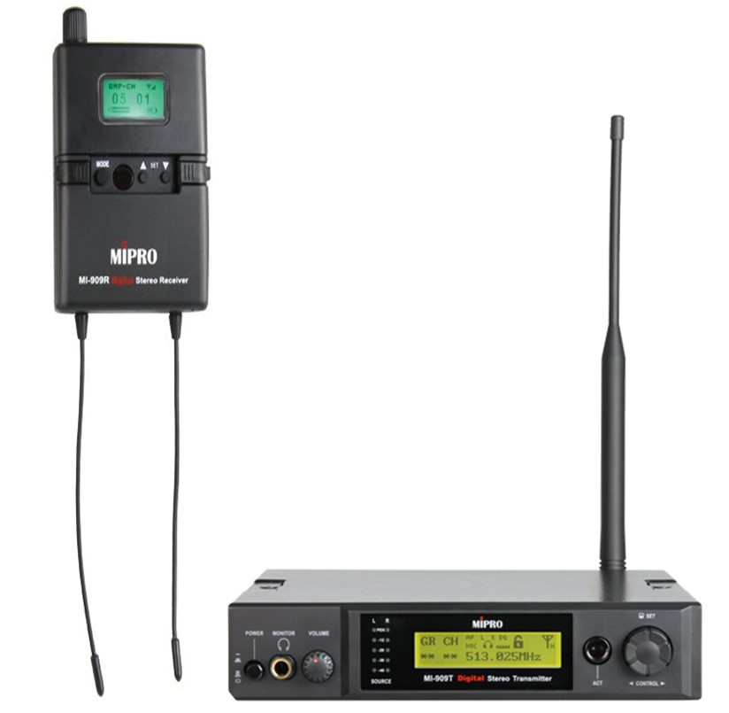 Se Mipro MI-909 Digital stereo In-Ear System - 5E / 480-544 MHz hos Music2you