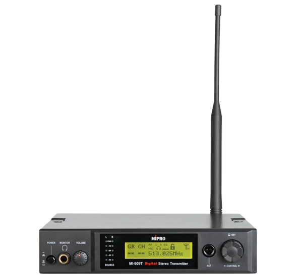 Se Mipro MI-909T - Digital In-ear Sender - 5E / 480-544 MHz hos Music2you