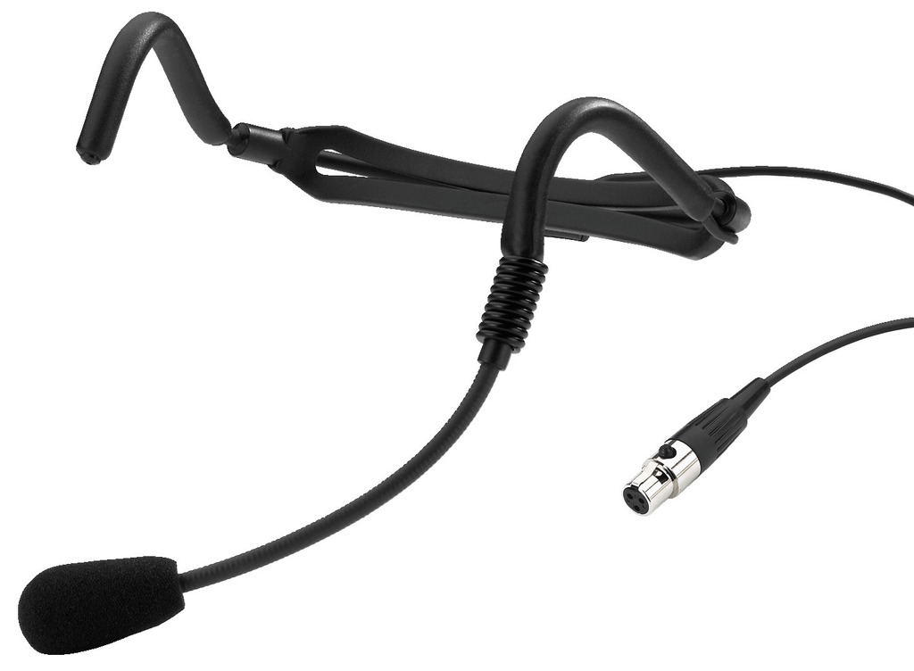 Monacor HSE-110 Headset mikrofon (Supernyre) - Sort