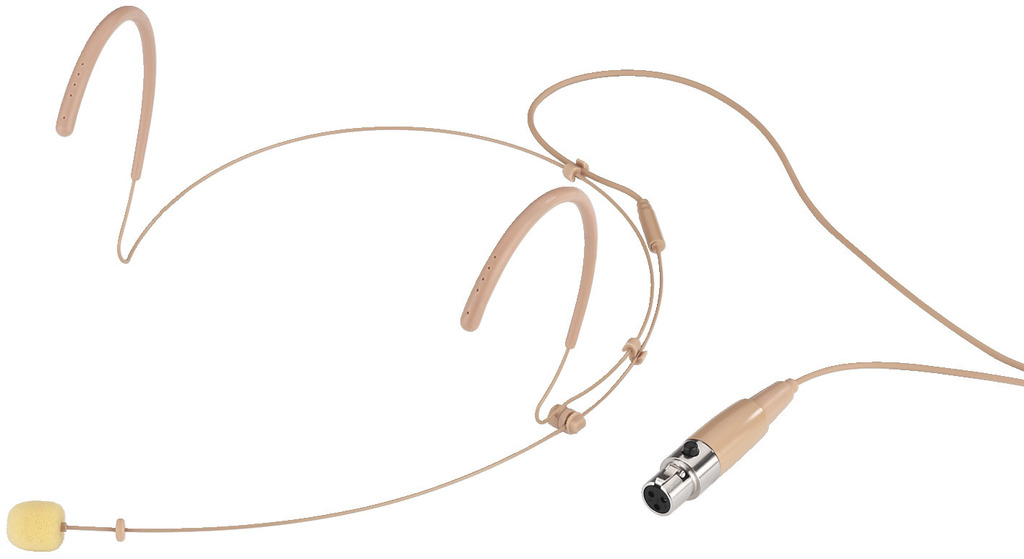 Monacor HSE-130/SK Headset mikrofon (Nyre) - Beige