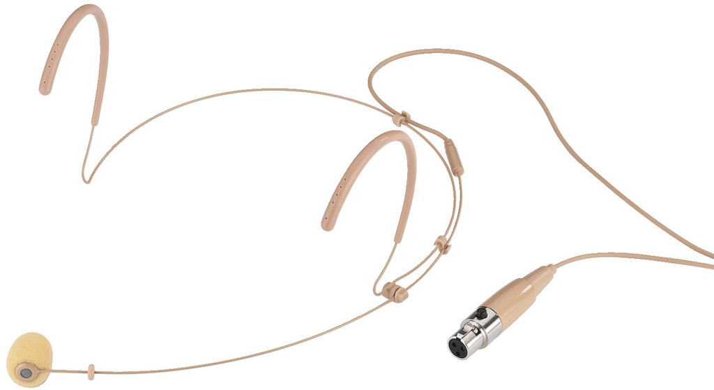 Monacor HSE-132/SK Headset mikrofon (Nyre) - Beige