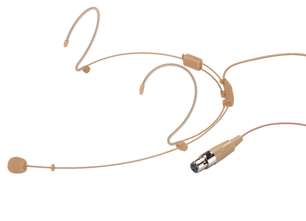 Monacor HSE-140/SK Børne headset mikrofon (Nyre) - Beige