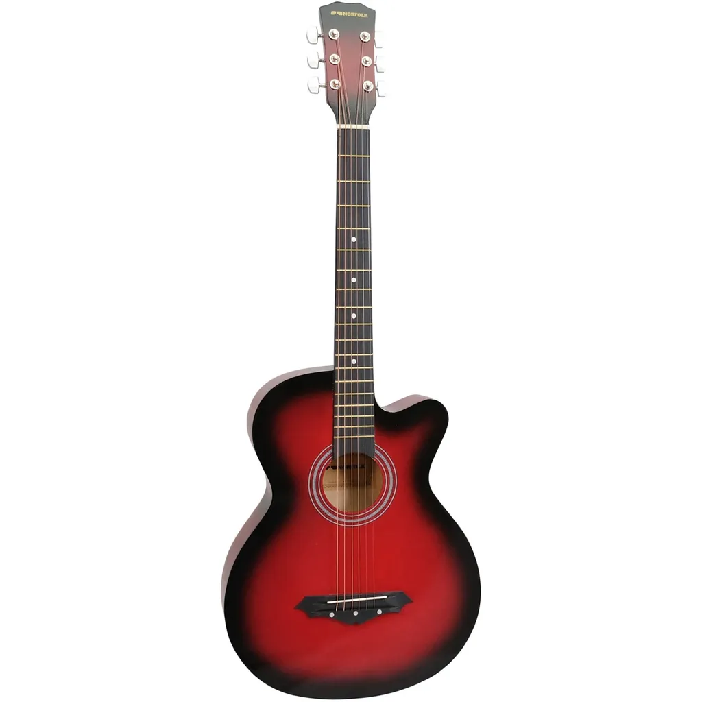 Køb Norfolk Starter RD - Western guitar - Rød - Pris 449.00 kr.