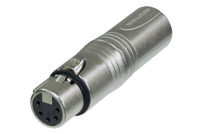 Neutrik NA3M5F 3pol XLR Han - 5pol XLR Hun DMX Adapter