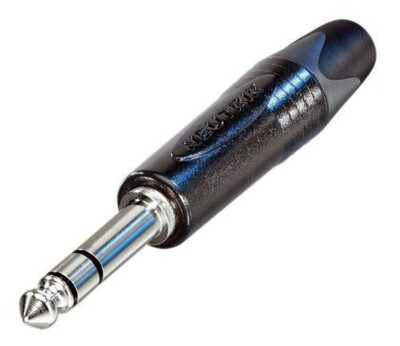 Neutrik NP3X-BAG Jack 6,3mm Stereo Kabel-stik - Sort