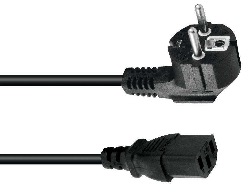 OMN Schuko stikprop - IEC/Apparat Hun kabel 1,5 meter