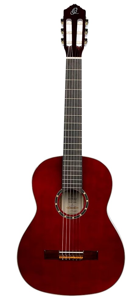 Køb Ortega R121WR Klassisk guitar 4/4 Inkl. Gigbag - Wine Red - Pris 1995.00 kr.