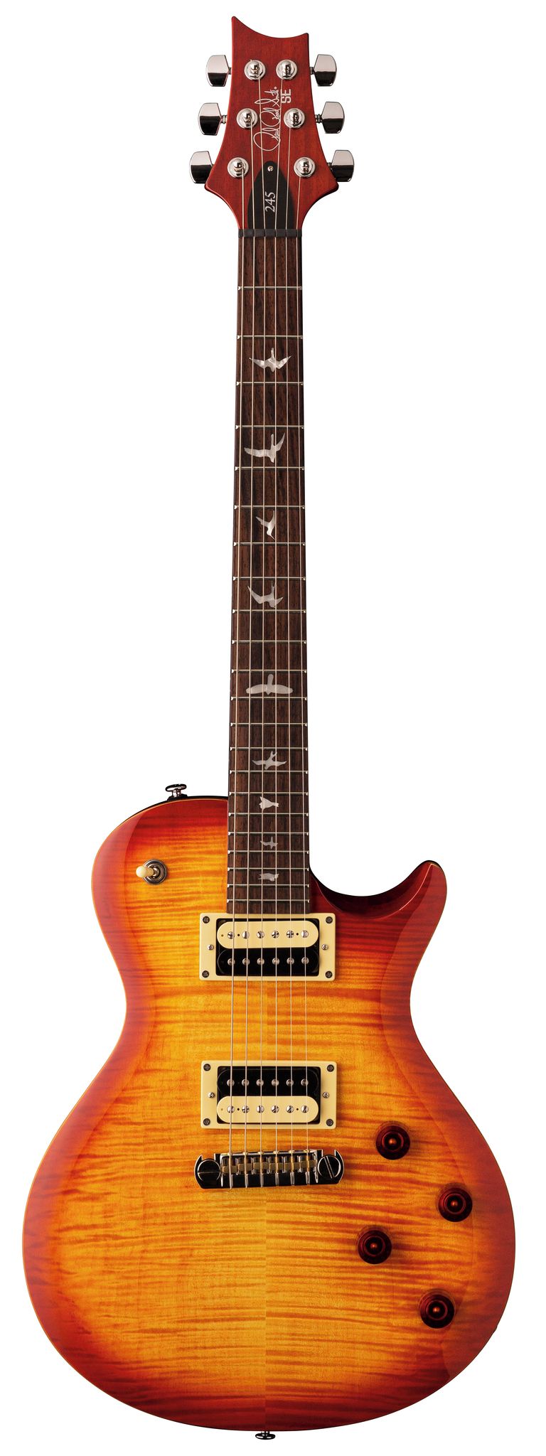 Køb PRS SE 245 Vintage Sunburst - El-guitar inkl. gigbag - Pris 6195.00 kr.