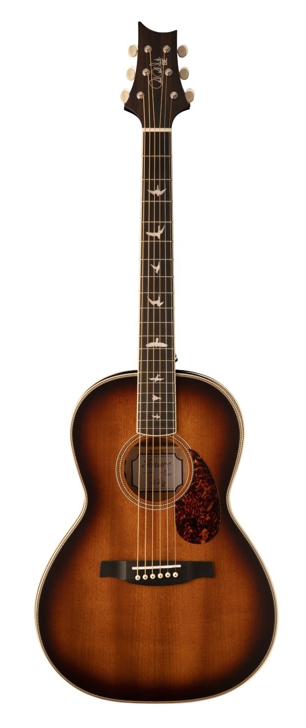 Køb PRS SE Parlor P20E Western Guitar med pickup - Tobacco Sunburst - Pris 4495.00 kr.