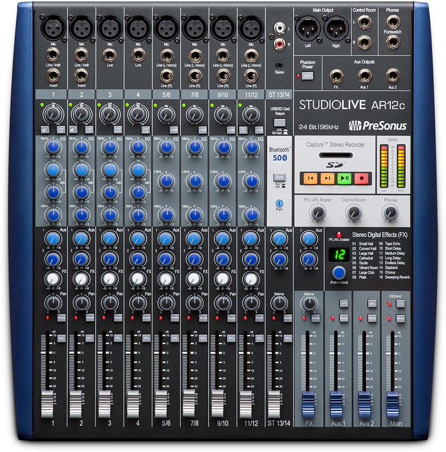 Se Presonus StudioLive AR12c PA Mixer med Bluetooth hos Music2you
