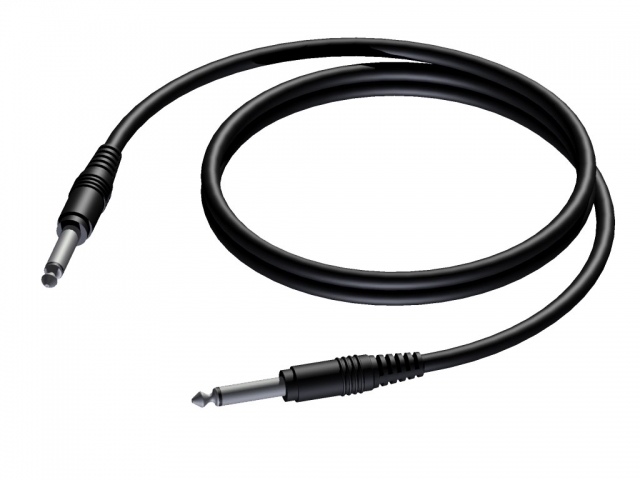Billede af Procab CAB600 - Jack 6,3mm Han Mono instrument kabel 1,5 meter
