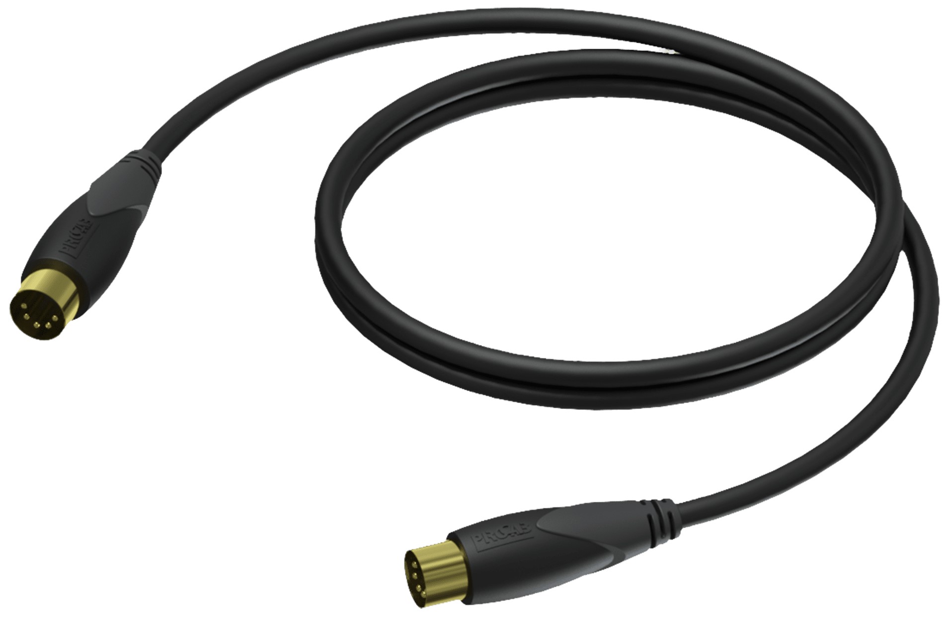 Se Procab CLD400 - MIDI kabel med 5 pin DIN Han stik 10 meter hos Music2you