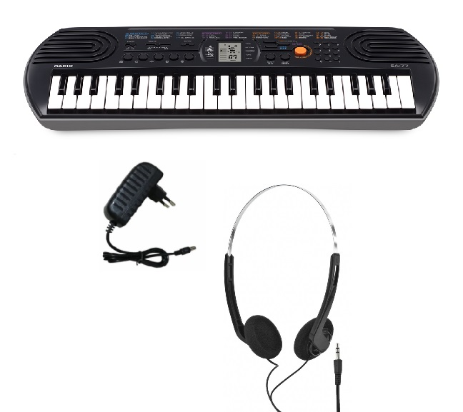 Se Casio SA-77 Keyboard (Sort) hos Music2you