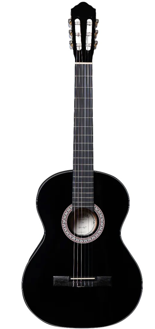 Køb Santana Classical 18 Klassisk guitar 4/4 - Sort - Pris 1295.00 kr.