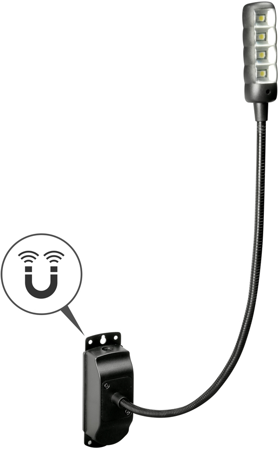AH SLED 1 B ULTRA Svanehals lampe LED med magnetisk base