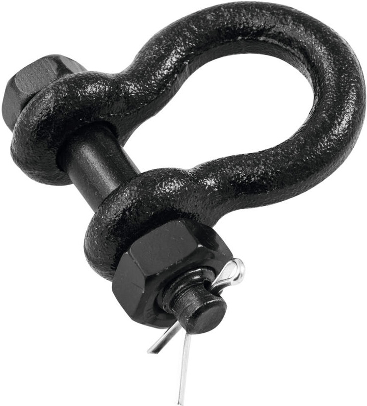 SAFETEX Shackle 10mm bl with Bolt,Mother,Splint, Max load 1 t
