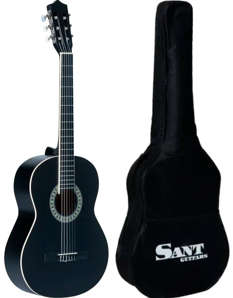 Sant Guitars CL-50 SBK V2 Spansk guitar - Sort