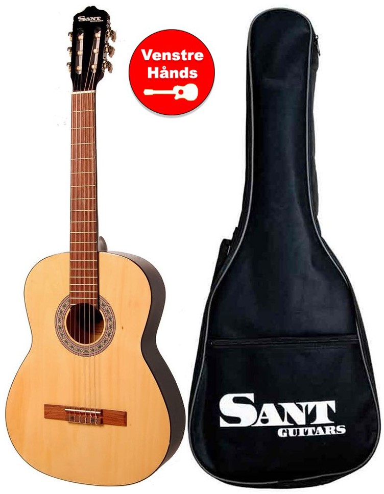 Køb Sant Guitars CL-50L-NA Spansk Guitar - Venstrehånds - Pris 895.00 kr.