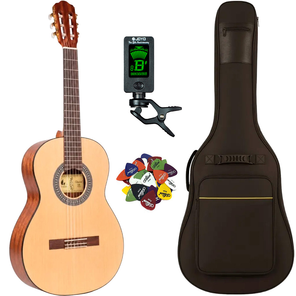 Santana Classical 18 Klassisk guitar 4/4 - Pakke - Nature