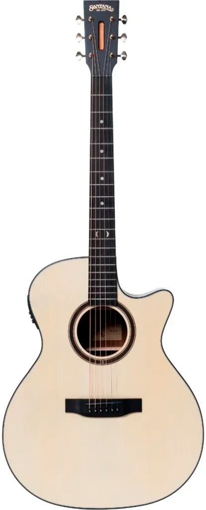 Santana Player G14 Western guitar med pickup, tuner og cutaway - Natur