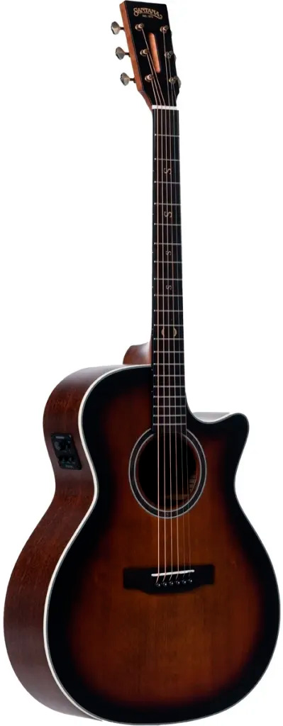 Santana Superb G94 BRS Western guitar med pickup - Brown Burst