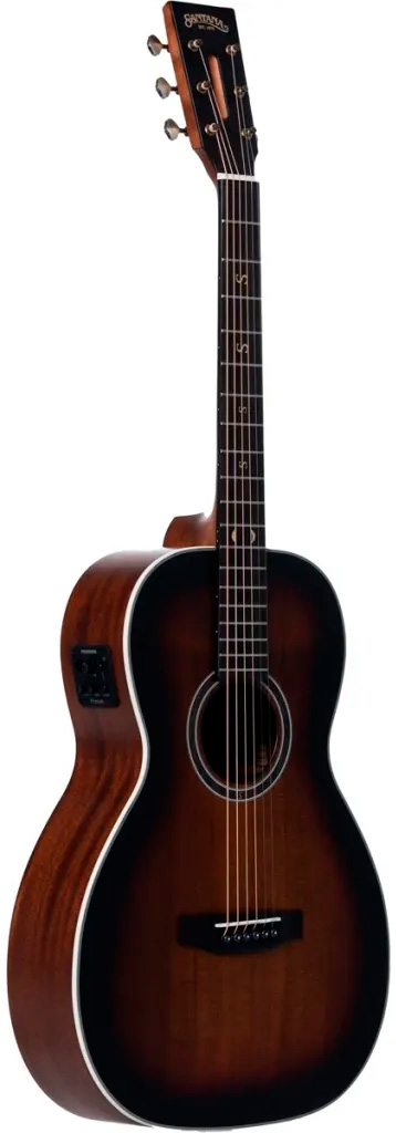 Santana Superb P94 BRS Parlor Western guitar med pickup - Brown Burst