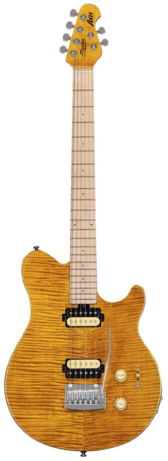 Køb Sterling By Music Man SUB Axis El-guitar - Translucent Gold - Pris 4395.00 kr.