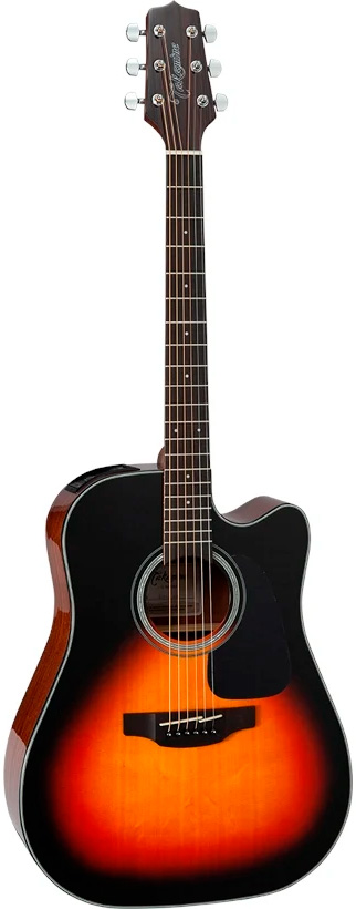 Takamine GD30CE-BSB Western guitar med pickup og cutaway - Brown Sunburst