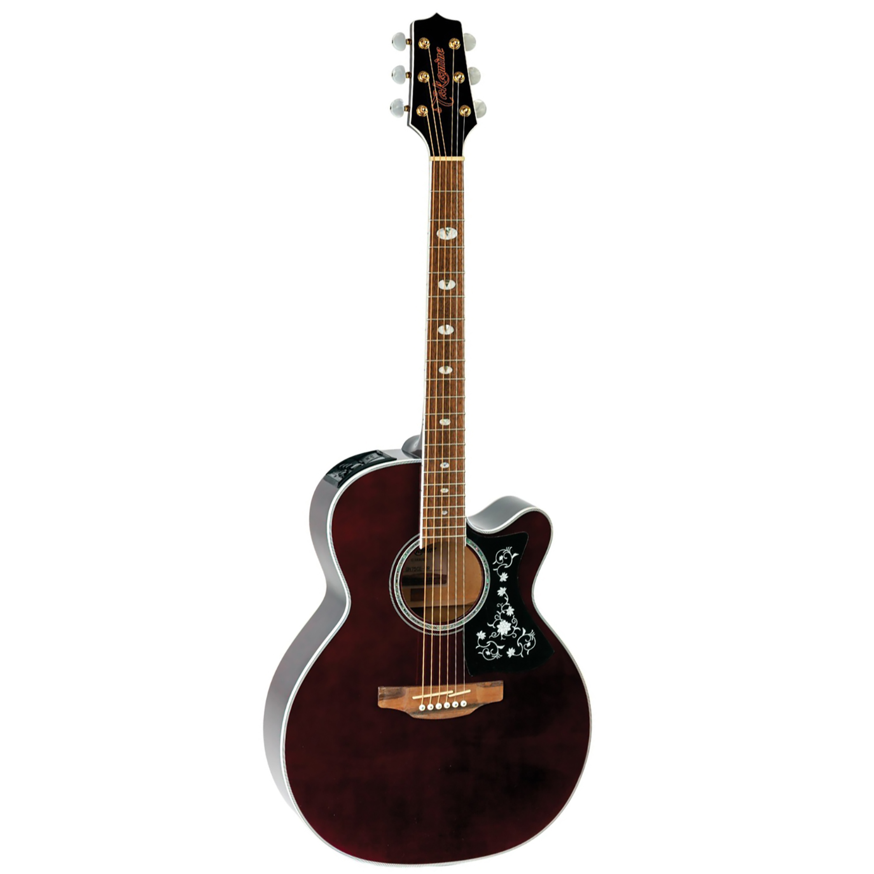 Køb Takamine GN75CE-WR Western guitar med pickup og cutaway - Wine Red - Pris 5149.00 kr.