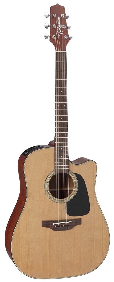 Køb Takamine P1DC - Western guitar med pickup og cutaway inkl. Hardcase - Natur - Pris 8595.00 kr.