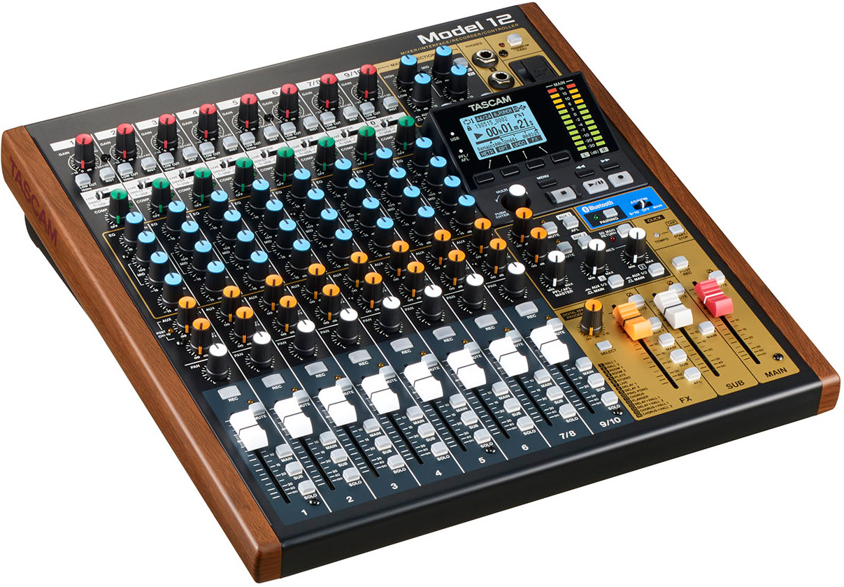 Tascam 10-ch Analogue Mixer With 16-track Digital Recorder