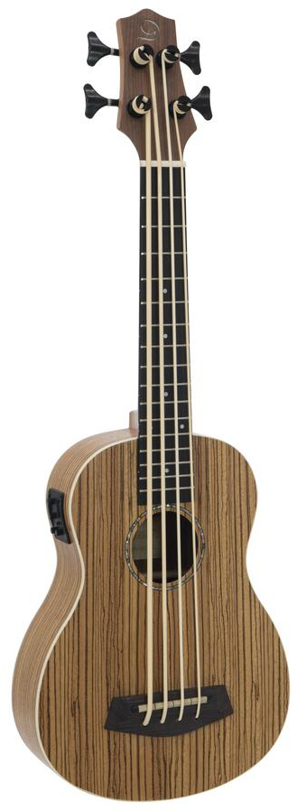 Dimavery UK-700 Bas Ukulele med pickup - Zebra