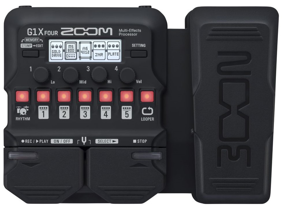 Køb Zoom G1X FOUR Multi-effekt pedal - Pris 895.00 kr.