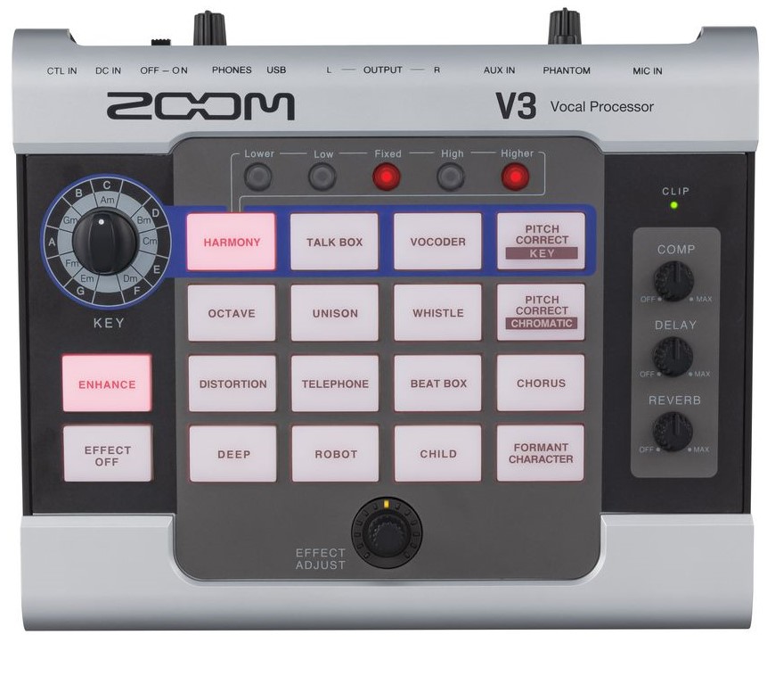 Se Zoom V3 Vocal Processor hos Music2you