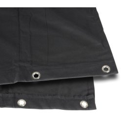 Molton 300g/mbagtppe med jer i top - Sort