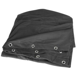 Molton 300g/mbagtppe med jer i top - Sort