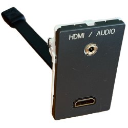 FUGA Vgudtag 15KA - Hun Minijack 3,5mm og HDMI Kabeltilslutning&#8203;