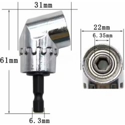 105� vinkel bitholder til skruemaskine - 1/4� HEX