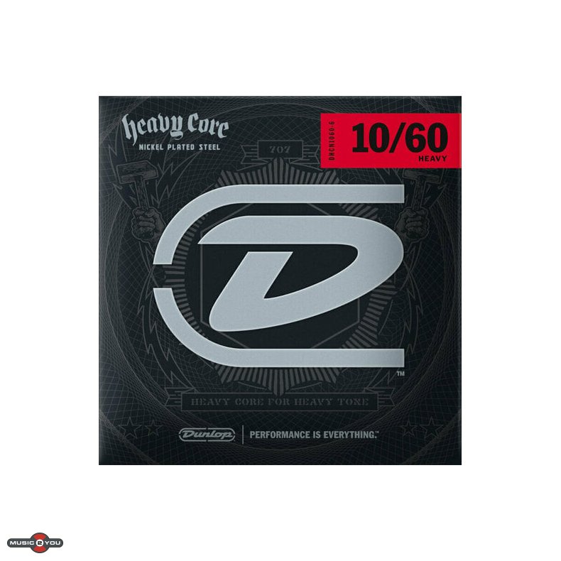 Dunlop DHCN1060-7 Heavy Core 10-60 El-guitar strenge til 7-strenget