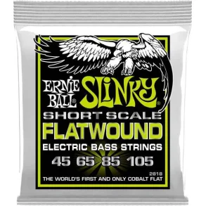 Ernie Ball P02818 Flatwound Slinky Short Scale Bass Regular