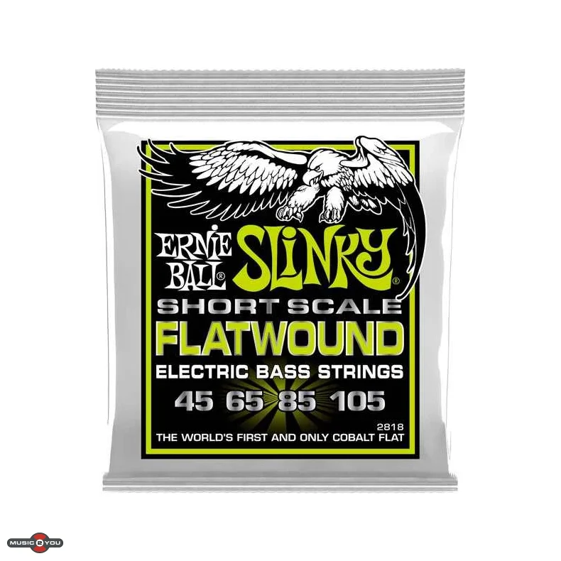 Ernie Ball P02818 Flatwound Slinky Short Scale Bass Regular
