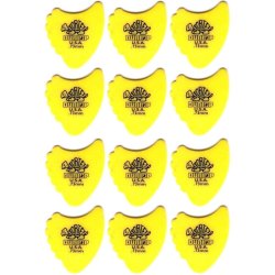 Dunlop Tortex Fin Plektre 0,73 mm - 12 stk. pakke