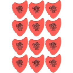 Dunlop Tortex Fin Plektre 0,60 mm - 12 stk. pakke