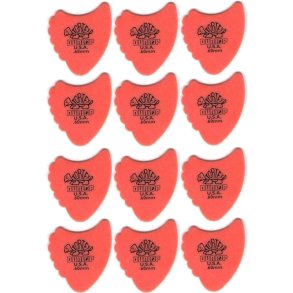 Dunlop Tortex Fin Plektre 0,60 mm - 12 stk. pakke