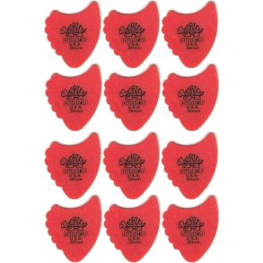 Dunlop Tortex Fin Plektre 0,50 mm - 12 stk. pakke
