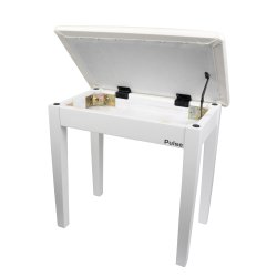 Pulse Klaverbnk med magasin - Mat Hvid