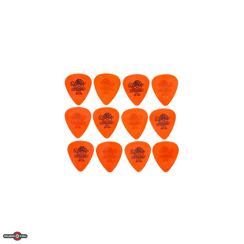 Dunlop 418P.60 Tortex plektre - 12 stk. pakke