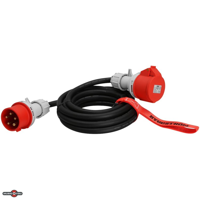 CEE Forlngerkabel med strop - 400V 3-faset - 16A