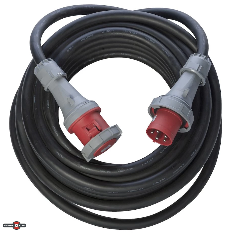 Wexim CEE Forlngerkabel - 400V 3-faset - 63A / 5G16mm2 - 25 meter